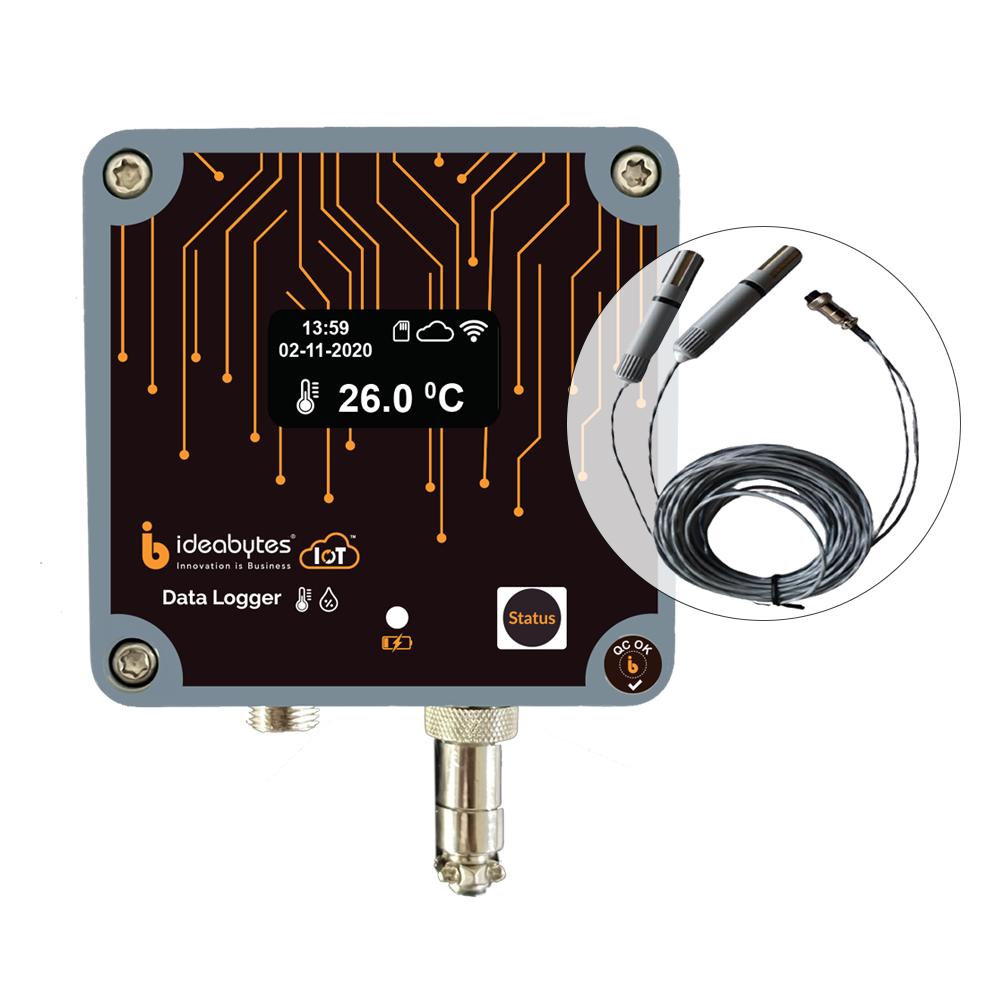 4G Sim Dual channel temperature data logger